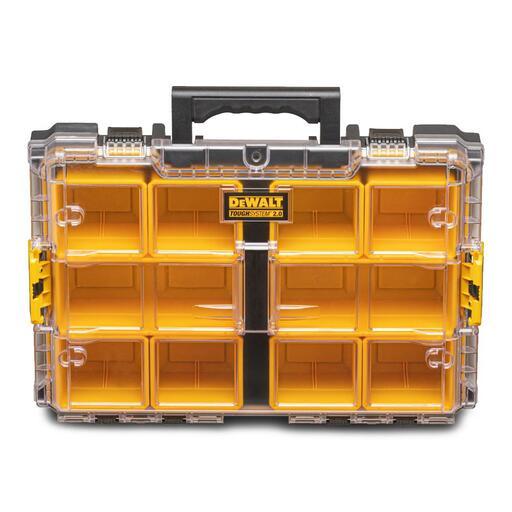 DeWalt DWST83394-1 Toughsystem 2.0 Clear Lid Organiser with 10 Removable Deep Cups – image 4