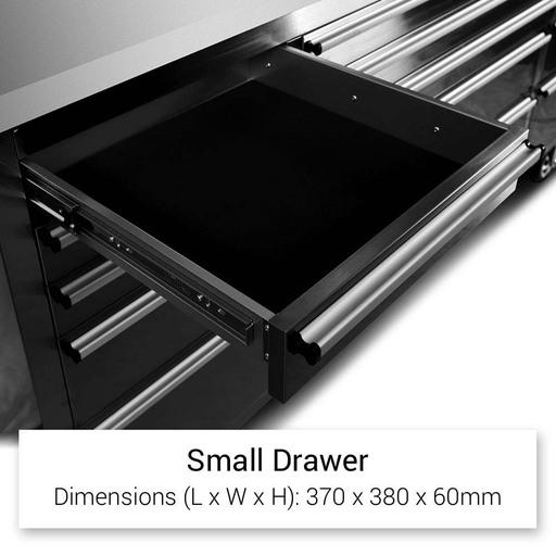 Daytona D2800CB 2800mm x 455mm x 1865mm Black Workshop Storage Cabinet Set Tool Trolley – image 5