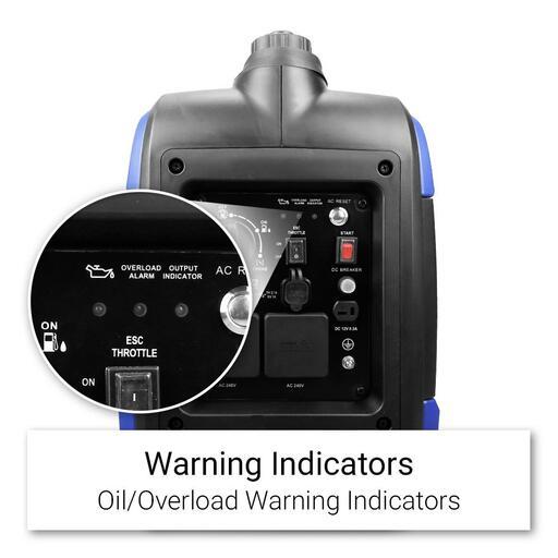 Panther IPG3500 Silenced Inverter generator, 3.5kw, 4.4kva, Push/Recoil start, 2* IP44/15AH Sockets, Compact & Lightweight – image 3