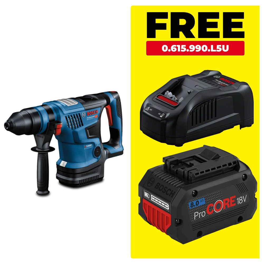 Bosch GBH 18V-34 CF (0.611.914.041) 18V Li-ion Cordless BITURBO Brushless SDS Plus Rotary Hammer - Skin Only – image 1