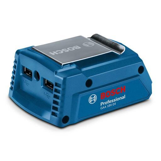 Bosch GAA 18V-24 (1.600.A00.J61) 18V Li-ion Cordless USB Charging Adaptor - Skin Only