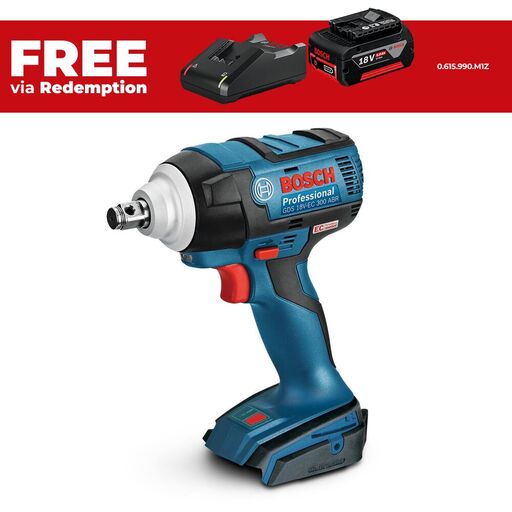 Bosch GDS 18V-300 ABR (0.615.990.L6K) 18V Li-ion Cordless Brushless 1/2" Impact Wrench - Skin Only