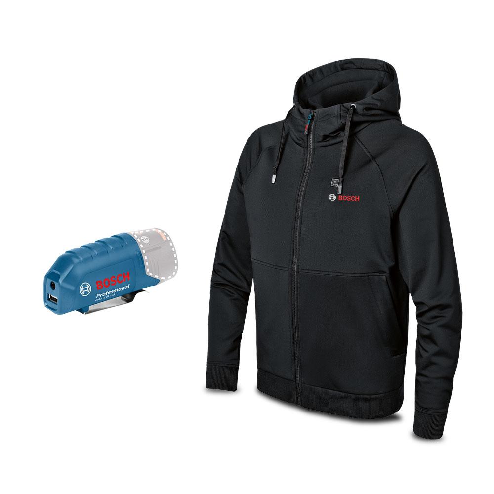 Bosch GHH 12+18V XA 12V Li-ion Cordless Black Heated Hoodie - Skin Only – image 5