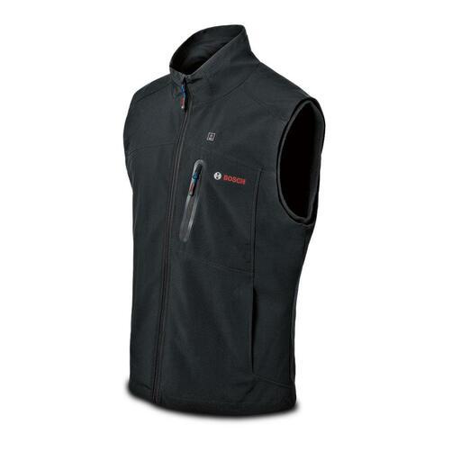 Bosch GHV 12+18V XA S (0.618.800.0EA) 12V Li-ion Cordless Black Softshell Heated Vest - Skin Only