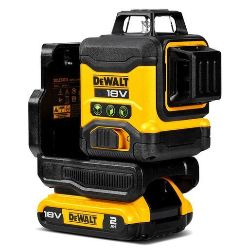DeWalt DCLE34031D1-XE 18V 2.0Ah Li-ion XR Compact 3 x 360° Green Beam Multiline Laser Combo Kit – image 4