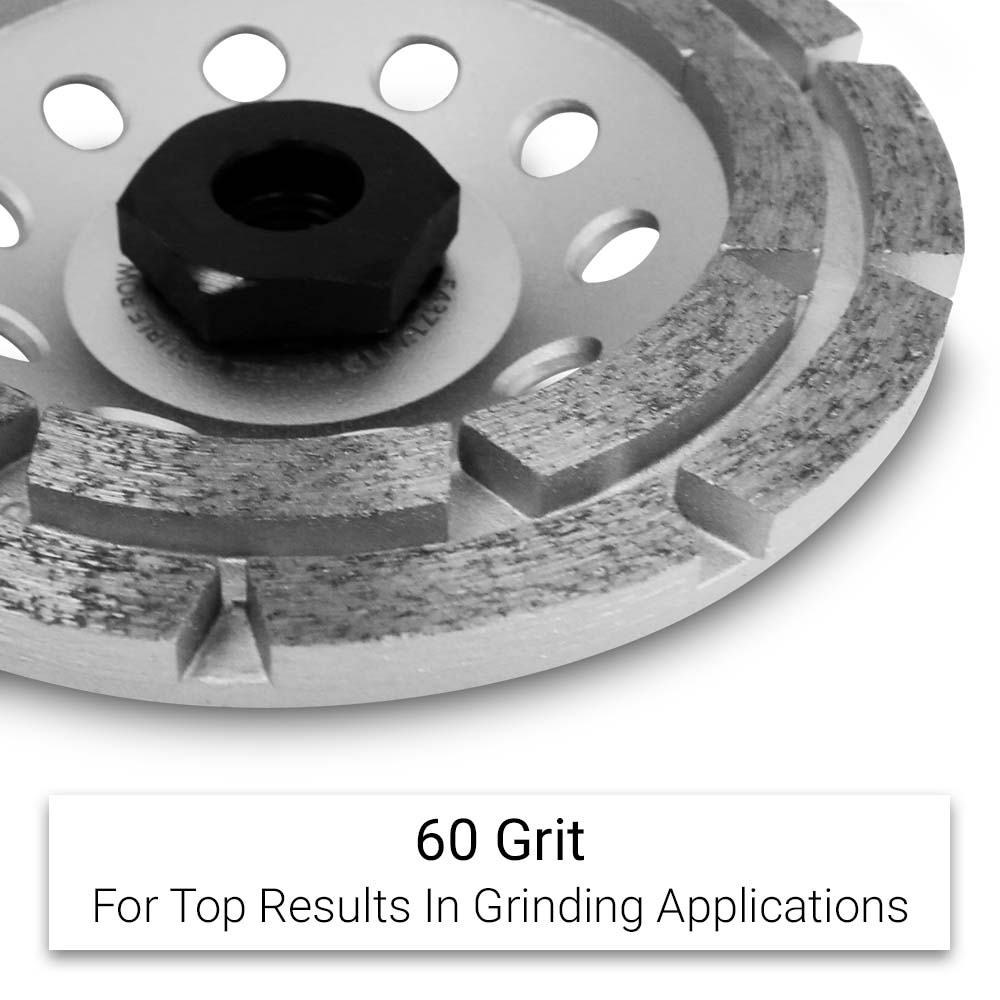 Husqvarna 543717119 125mm (5") 60 Grit GW2 Diamond Cup Wheel – image 4