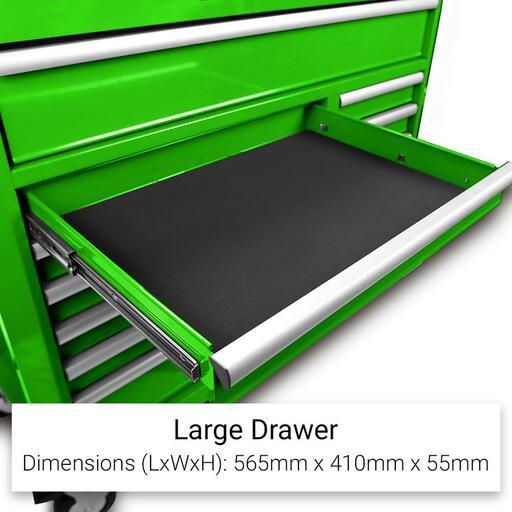 Daytona DG43B 43" 12 Drawer Green Tool Box Roller Cabinet – image 8