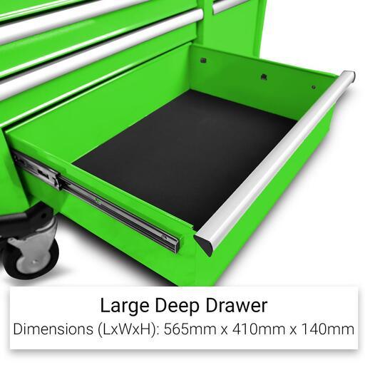 Daytona DG43B 43" 12 Drawer Green Tool Box Roller Cabinet – image 11