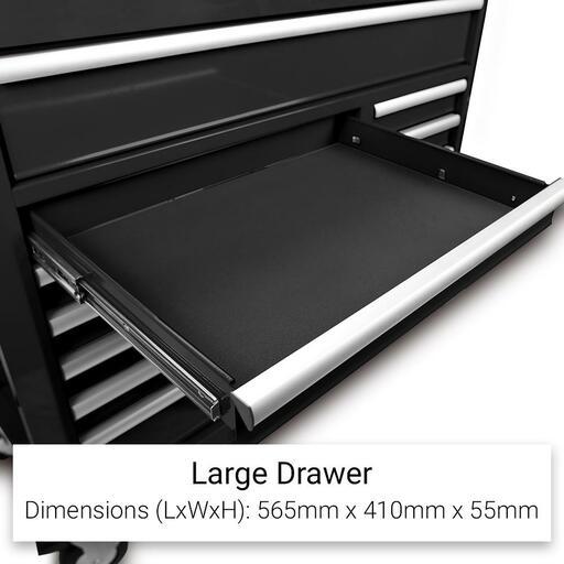 Daytona DB43B 43" 12 Drawer Black Tool Box Roller Cabinet – image 8