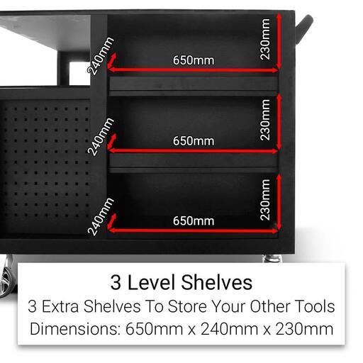 Daytona DWTT45 1145mm (45") 11 Drawer Roller Workstation Tool Trolley – image 5