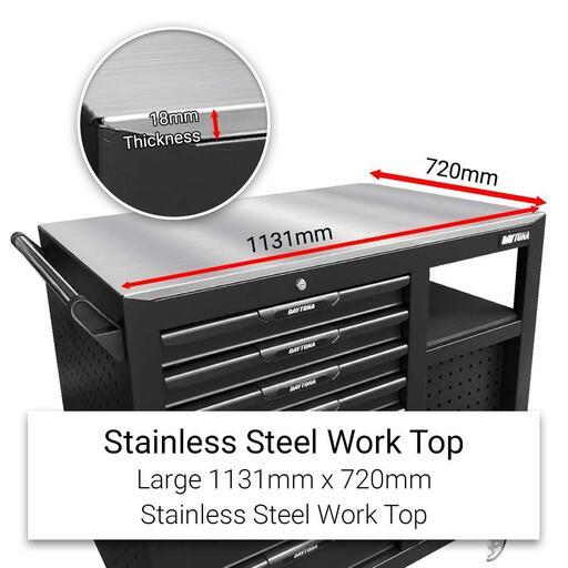 Daytona DWTT45 1145mm (45") 11 Drawer Roller Workstation Tool Trolley – image 7