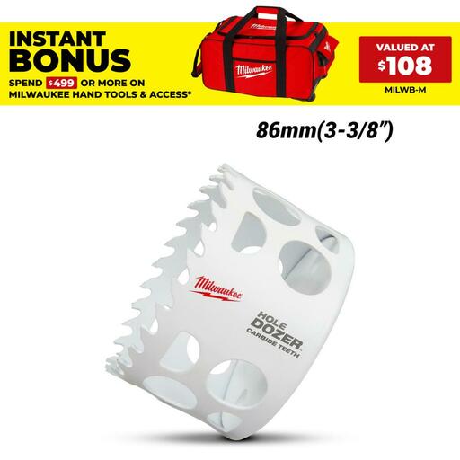 Milwaukee 49560737 86mm (3-3/8