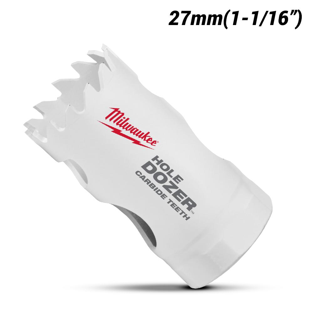 Milwaukee 49560807 27mm (1-1/16") HOLE DOZER Carbide Teeth Hole Saw – image 2