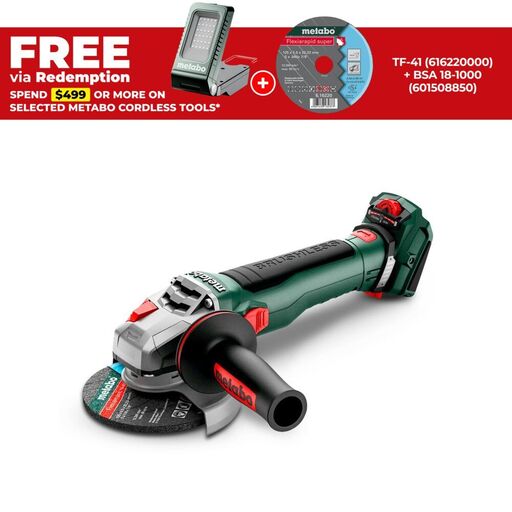 Metabo WVB 18 LT BL 11-125 Quick (613057850) 18V Li-ion Cordless Brushless 125mm (5") Angle Grinder - Skin Only