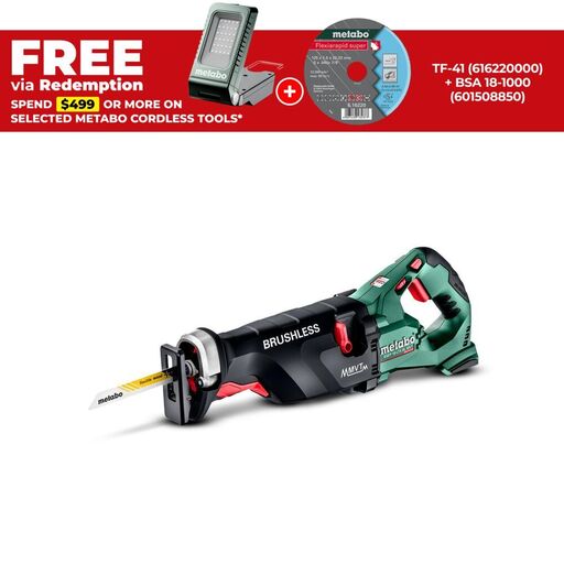 Metabo SSEP 18 LTX BL MVT (602258850) 18V Li-ion Cordless Brushless Reciprocating Saw - Skin Only
