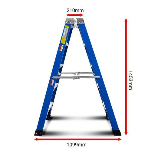 Climbrite CFL4S 1.5m 4-Step Fibreglass Double Sided Ladder – image 4