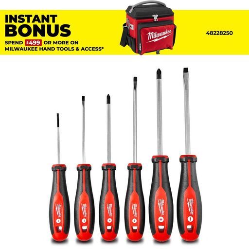 Milwaukee 4932471807 6pce Tri-Lobe Screwdriver Set