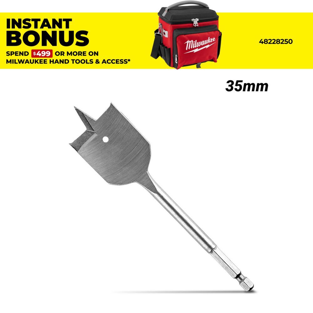 Milwaukee 48270135 35mm Timber Spade Bit – image 1