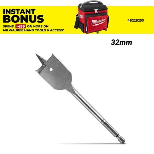 Milwaukee 48270132 32mm Timber Spade Bit