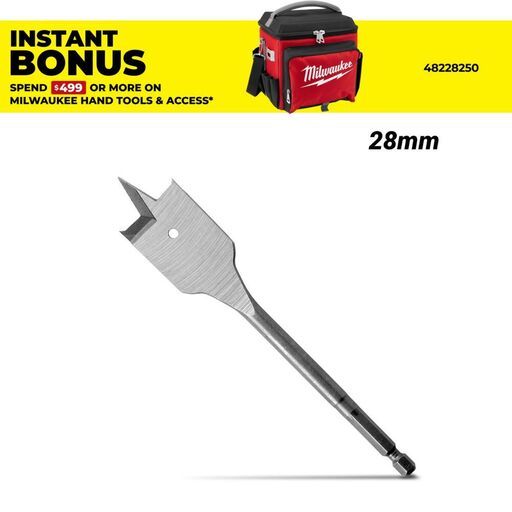 Milwaukee 48270128 28mm Timber Spade Bit