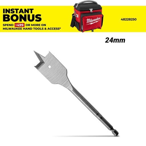 Milwaukee 48270124 24mm Timber Spade Bit
