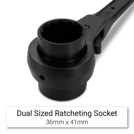 Daytona DP3641 36mm x 41mm Black Finish Ratchet Podger – image 4