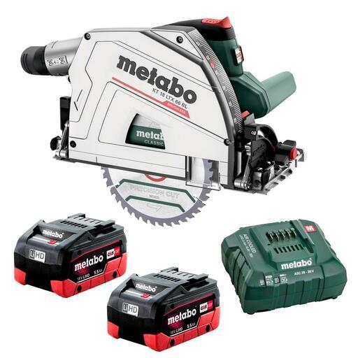 Metabo KT 18 LTX 66 BL 5.5 K (AU60186600) 18V 5.5Ah Li-ion Cordless Brushless 165mm (6-1/2") Plunge Cut Circular Saw Combo Kit – image 2