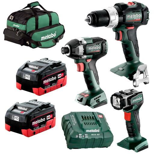 Metabo MET18BL3SB2HD5.5CW (AU68300650) 18V 5.5Ah Li-ion Cordless Brushless 3pce Combo Kit – image 2