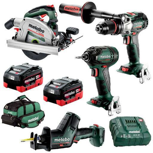 Metabo MET18BL4LB2HD5.5DP (AU68402650) 18V 5.5Ah Li-ion Cordless Brushless 4pce Combo Kit – image 2