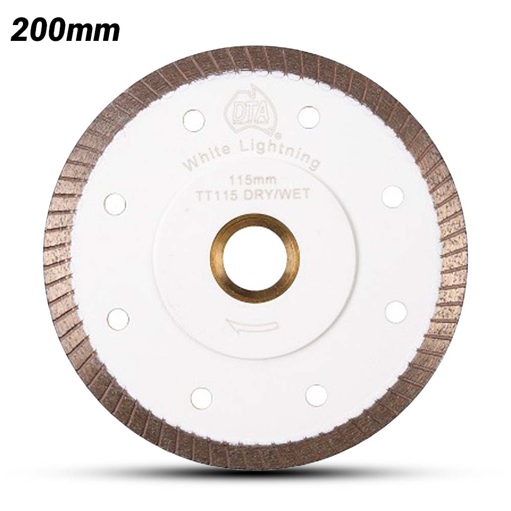 DTA TT200 200mm (8") Turbo White Lightning Diamond Blade – image 1