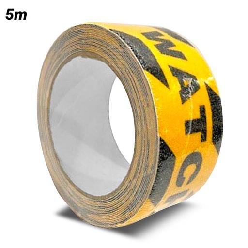 DTA ASAT50X5WSBY 50mm x 5m Black/Yellow 'Watch Your Step' Anti-Slip Tape