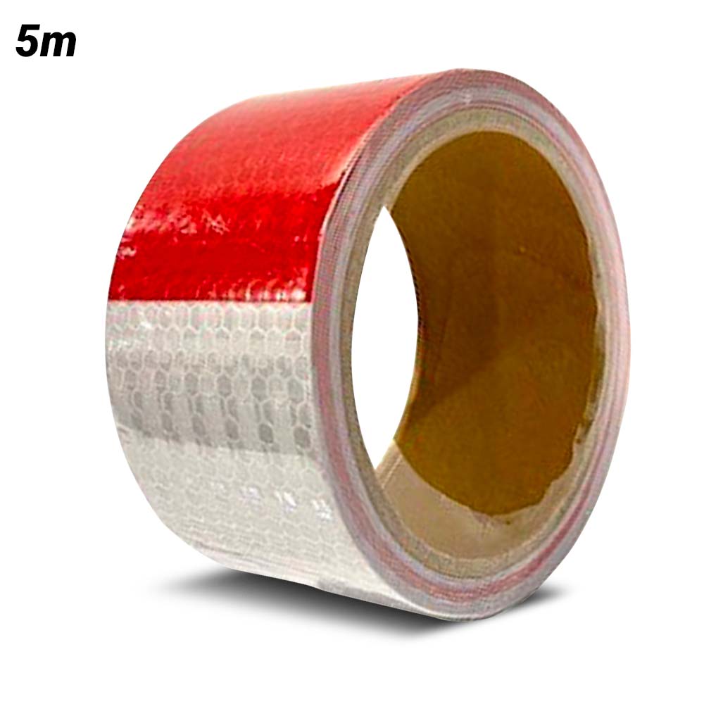 DTA ASAT50X5RRW 50mm x 5m Red & White Reflective Safety Tape