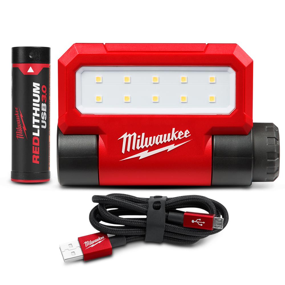 Milwaukee L4FFL301 4V 3.0Ah REDLITHIUM USB Folding Flood Light Kit