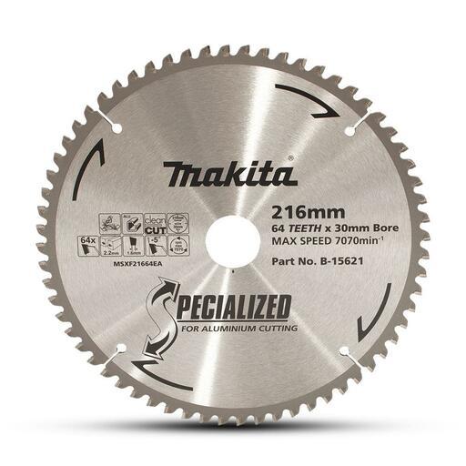 Makita B-15621 216mm (8-1/2") 64  Teeth Aluminium Saw Blade