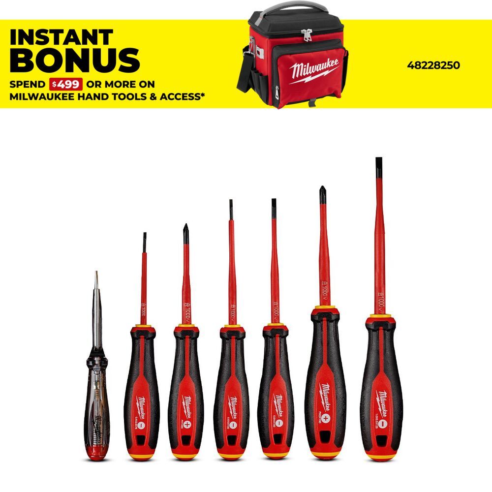 Milwaukee 4932478739 7pce 1000V VDE Screwdriver Set – image 1