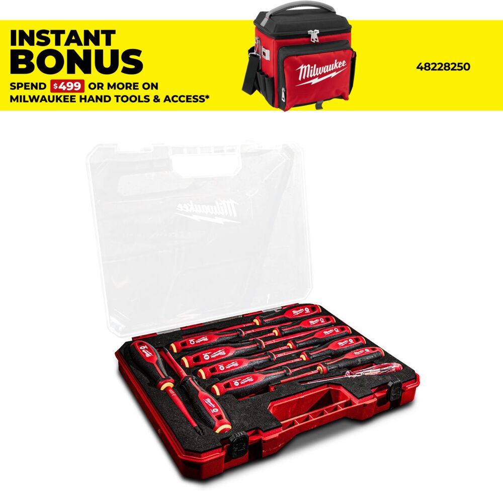 Milwaukee 4932479095 12pce 1000V VDE Screwdriver Set – image 1