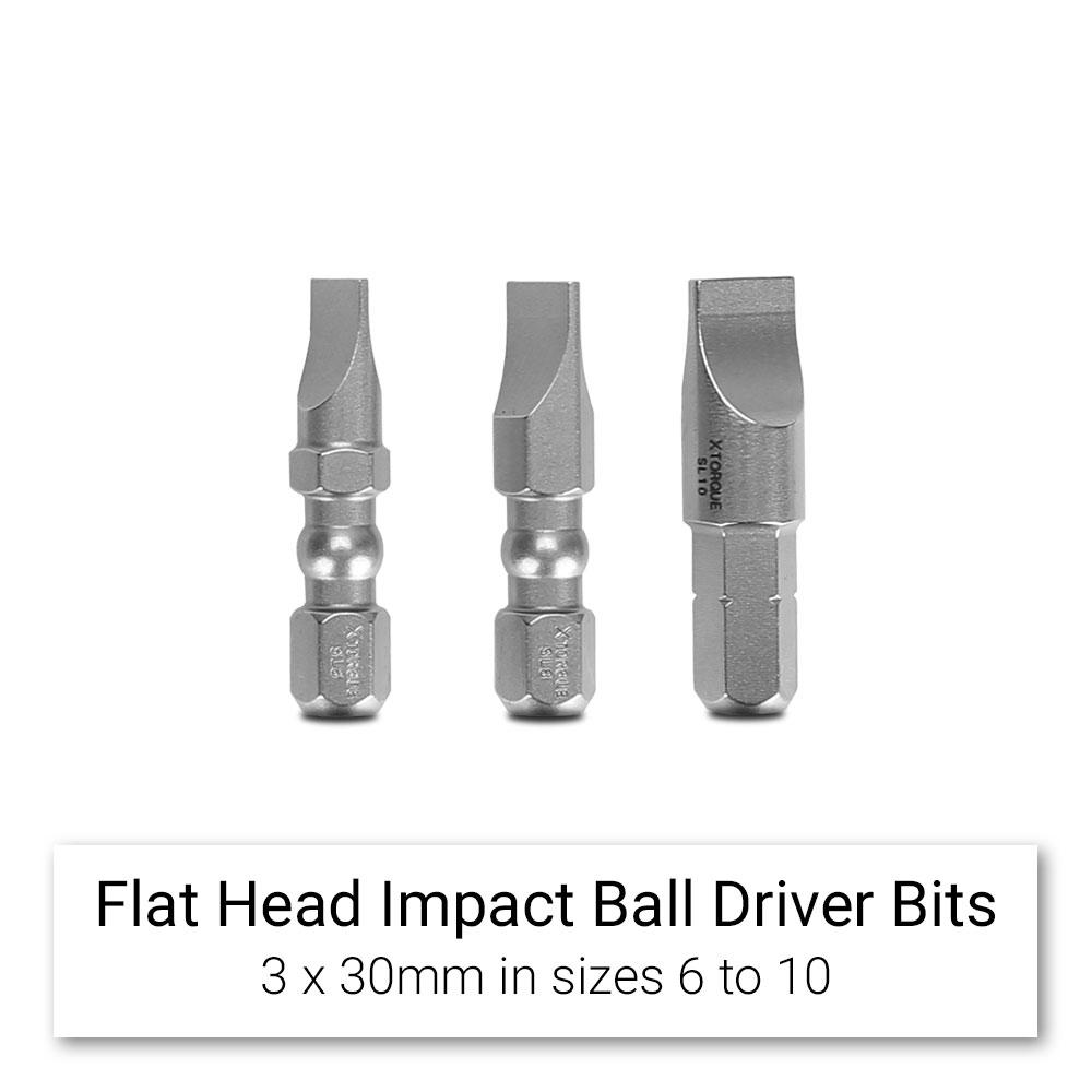 Impact driver 2024 flat head bit