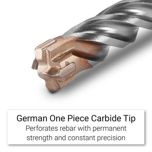 Xtorque XSD1555 Platinum 15mm x 55mm Stop Drill SDS Plus 4 Cutter Drill Bit - MADE IN GERMANY – image 4