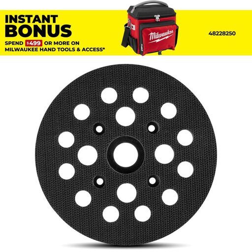 Milwaukee 4932479964 125mm (5") Hook & Loop Backing Pad to suit M18 FUEL Polisher M18FROP1500