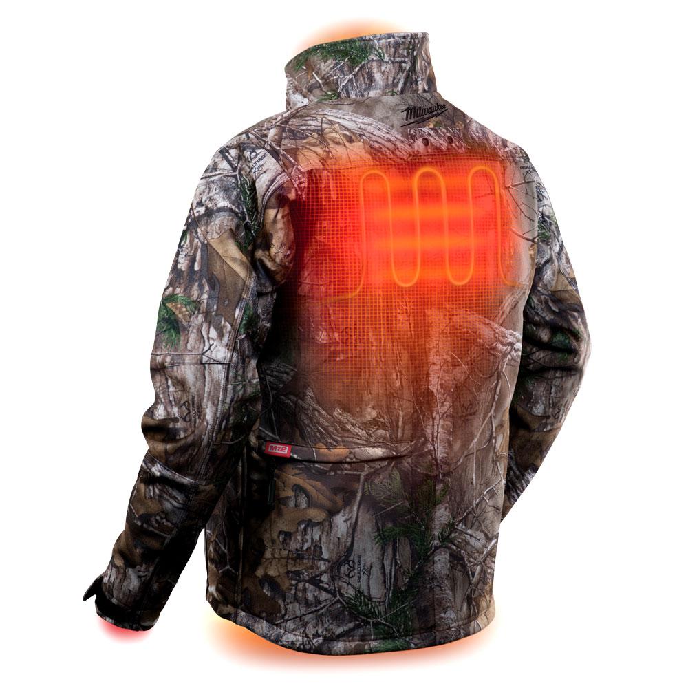 Milwaukee M12HJCAMOX0 12V Liion Cordless Camo Heated QUIETSHELL Jacket