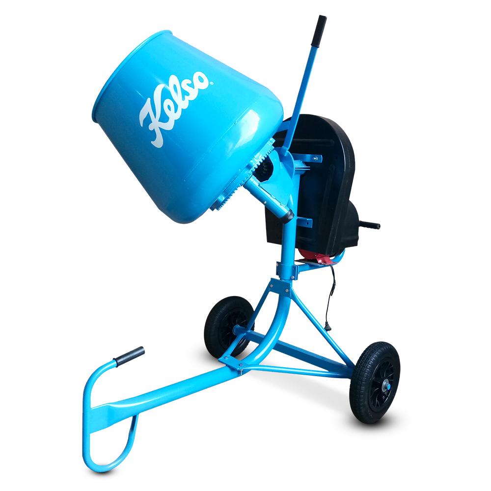 Kelso KCM2.2 1/2 HP 2.2 Cubic Ft Electric Cement Mixer with Flat Free
