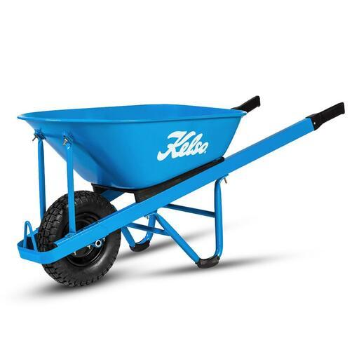 Kelso FW11000T 100L Contractors Wheelbarrow Steel Tray with 4.8" Wheel