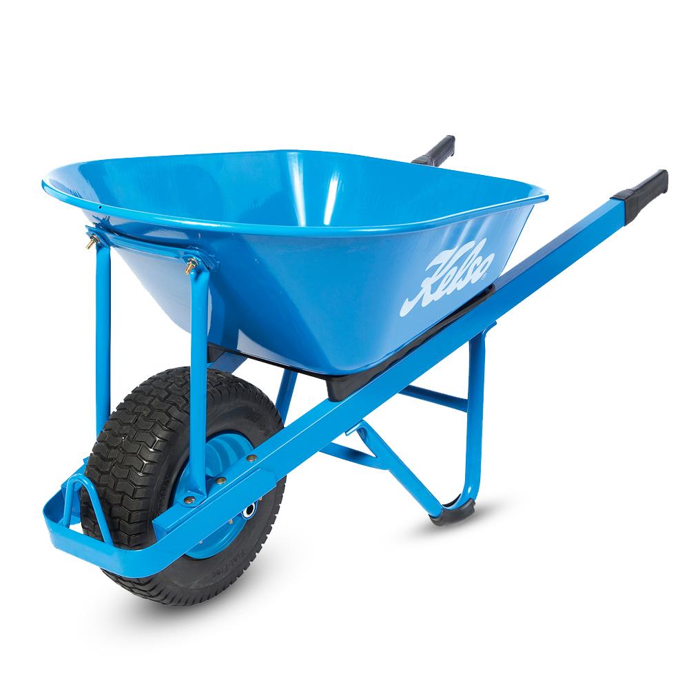 Kelso FW14001-FF 100L Professional Wheelbarrow Steel Tray with 6.5" Flat Free Wheel – image 1