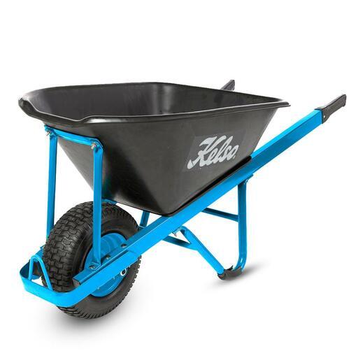 Kelso FW15013FF 100L Professional Wheelbarrow Poly Tray with 6.5" Flat Free Wheel