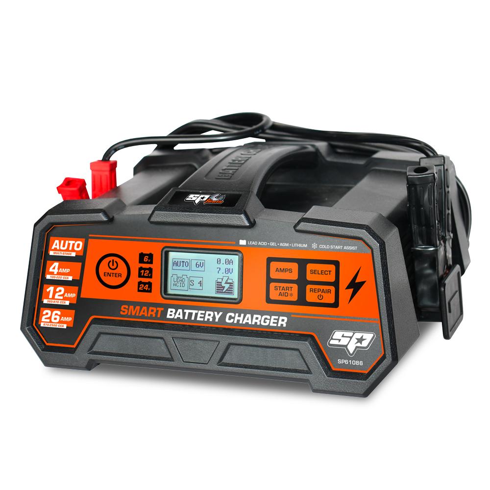SP Tools SP61086 6, 12 & 24V 26A 8 Stage Multi Volt Smart Battery Charger