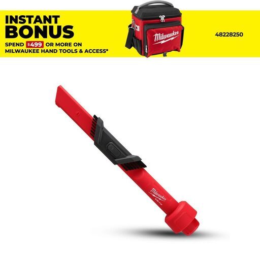 Milwaukee 49902023 AIR-TIP Universal Wet & Dry 3-In-1 Crevice and Brush Tool Vacuum Nozzle