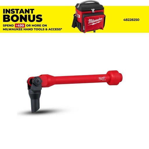 Milwaukee 49902031 AIR-TIP Universal Wet & Dry Pivoting Extension Wand Vacuum Nozzle