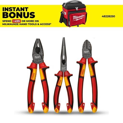 Milwaukee 4932464575 3pce 1000V VDE Pliers Set
