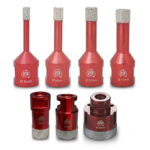 DTA TBDD-KIT 7pce M14 Dry Cut Drill Bit Kit