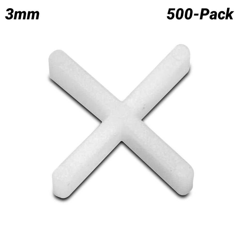 DTA 3-500 500-Pack 3mm Cross Spacers – image 1